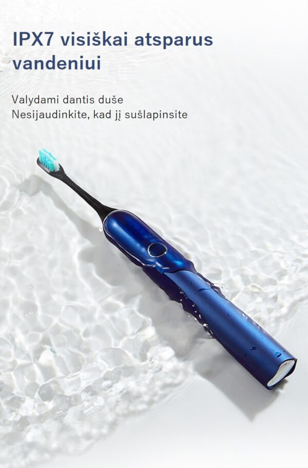 Universalus ultragarsinis dantų šepetėlis (Mėlynas)